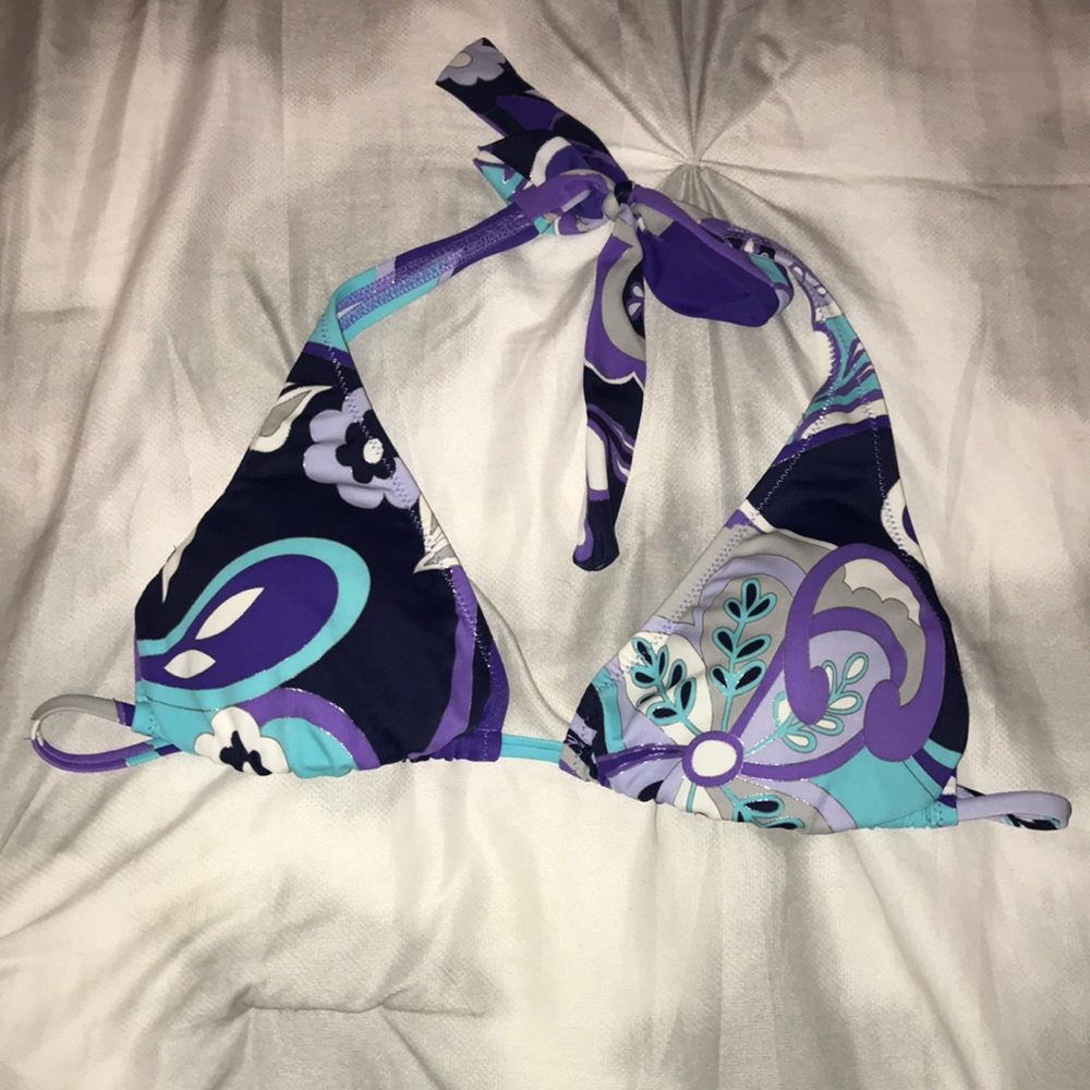 Floral swim top